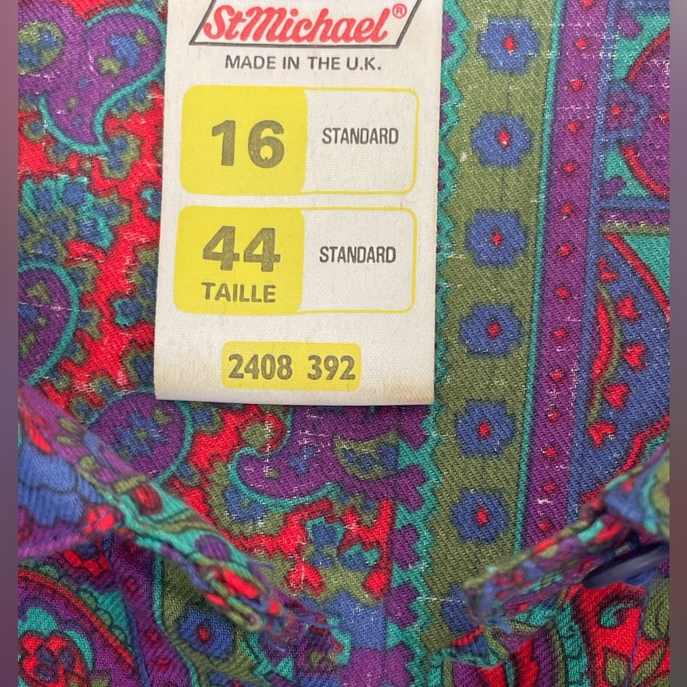St Michael Paisley dress - Picture 3 of 6